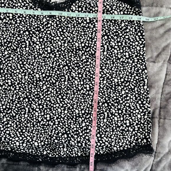 Jodifl Black White Cheetah Animal Print Satin Camisol Top Medium NWT Adjustable - Picture 8 of 8